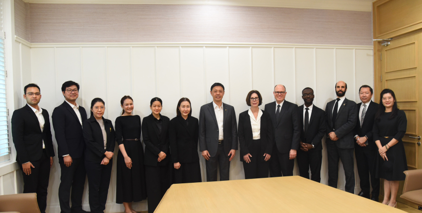 รองฯ นิติ ให้การต้อนรับ Mr. Ryan Bowles ตำแหน่ง Counselor for Economic Affairs ประจำสถานเอกอัครราชทูตสหรัฐอเมริกาประจำประเทศไทย