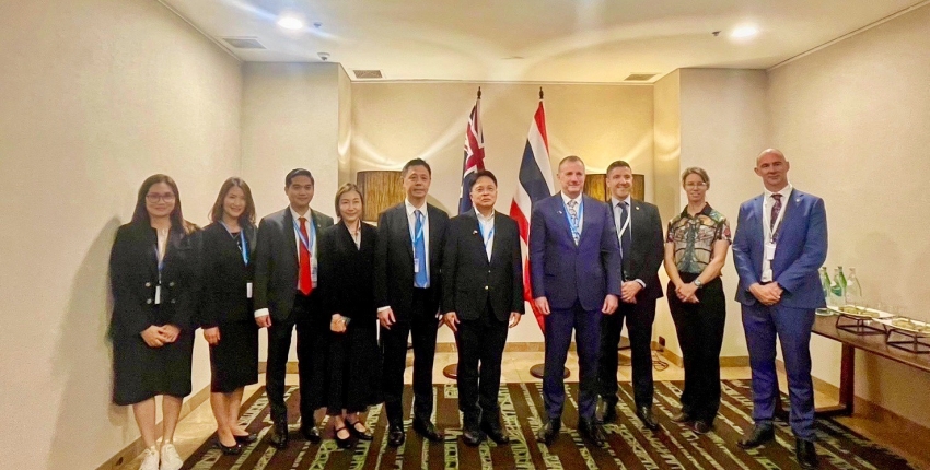 Director-General of the Customs Department had an opportunity to have a conversation with the Commissioner of Australian Border Force (ABF), representatives from Korea Customs Service, and representatives from Maldives Customs during the 25th WCO Asia/Pacific Regional Heads of Customs Administrations (RHCA)