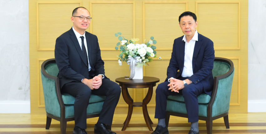 อธิบดีฯ มอบหมายให้ รองฯ นิติ ให้การต้อนรับคณะผู้แทนองค์กรร่วมไทย - มาเลเซีย ในโอกาสเข้าเยี่ยมคารวะฯ