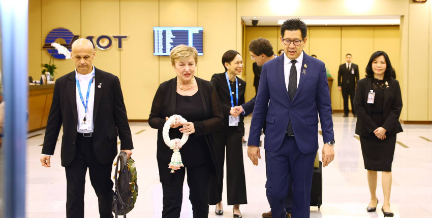 ทปษ.นันท์ฐิตา ร่วมให้การต้อนรับ Ms. Kristalina Georgieva, Managing Director International Monetary Fund 