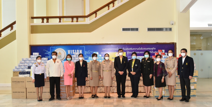 Director-General of the Customs Department donated surgical masks and gloves to prevent the pandemic situation of coronavirus disease 2019 (Covid-19)